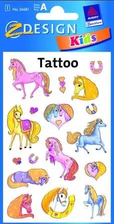 Tatuaże - Błyszczące kucyki - Zdesign