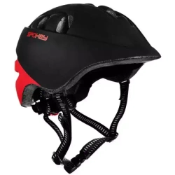 Kask rowerowy Cherub S/48-52cm czarno-czerwony - Spokey