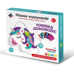Filcowe wyszywanki - torebka jednorożec - Askato