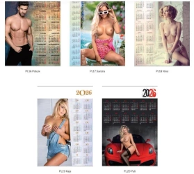 Kalendarz 2026 Jednoplanszowy MIX 2 (5szt) - Lucrum