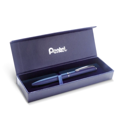 Eleganckie pióro kulkowe EnerGel 0,7 mm BL2007-C granatowe w etui - PENTEL