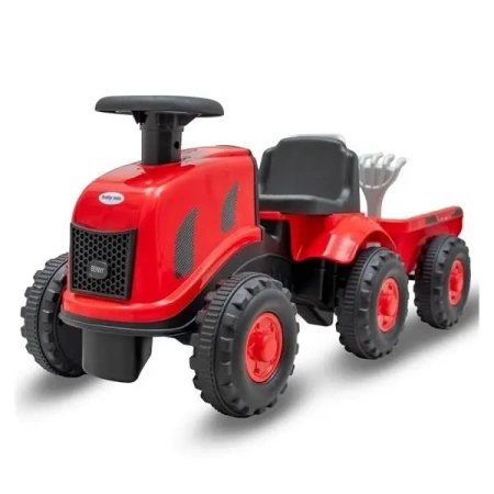 Jeździdełko traktor z przyczepą Benny czerwony - Baby Mix