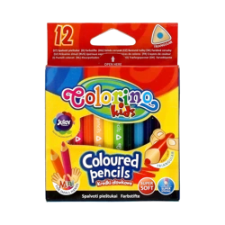 Kredki ołówkowe trójkątne mini Colorino Kids 12 kolorów - PATIO