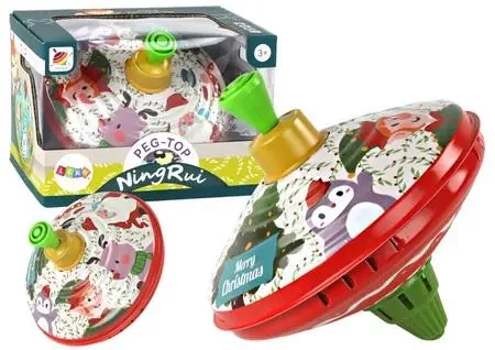 Metalowy bączek święty Mikołaj - Leantoys
