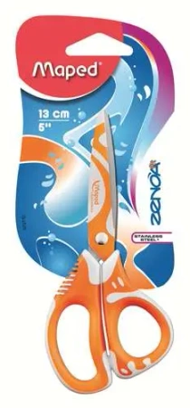Nożyczki Zenoa fit szkolne asymetryczne 13 cm 1szt.mix - Maped