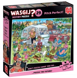 Puzzle 1000 Wasgij Jumbo Retro na kampingu - TM Toys