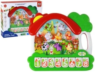 Pianinko zwierzątka do nauki języka angielskiego - Leantoys