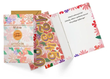Karnet Urodziny - Kukartka