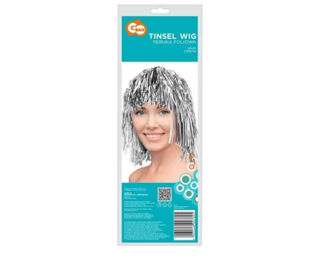 Peruka foliowa srebrna - Godan