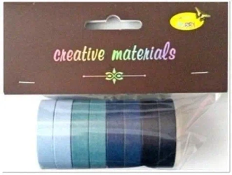 Taśmy papierowe niebieskie 10mm 8szt - Galeria Hobby