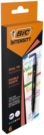 Zakreślacz BIC Intensity Dual Tip Highlighter 6 kolorów
