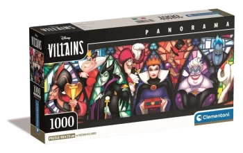 Puzzle 1000 Panorama Villains - Clementoni