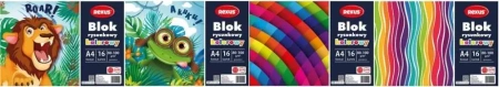 Blok rysunkowy A4/16K kolorowy - Beniamin