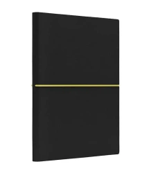 Notatnik B6 Fun S linia czarny/cytrynowy - Like U