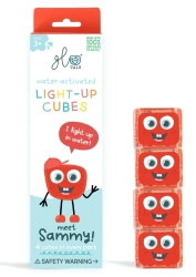 Kostki sensoryczne świecące w wodzie Sammy czerwony - Glo Pals (Vibe LLC)