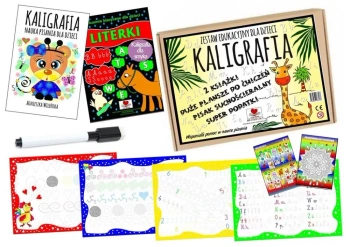 Kaligrafia. Zestaw edukacyjny dla dzieci - Agnieszka Wileńska