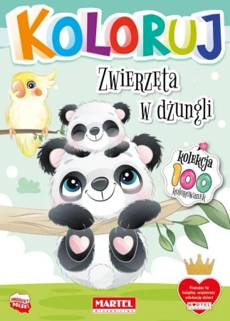 Koloruj - Zwierzęta w dżungli - praca zbiorowa