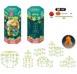 Klocki rurki namiot fosforyzujące 88el - Trifox