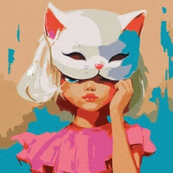 Malowania po numerach - Miau 50x50cm - Ideyka