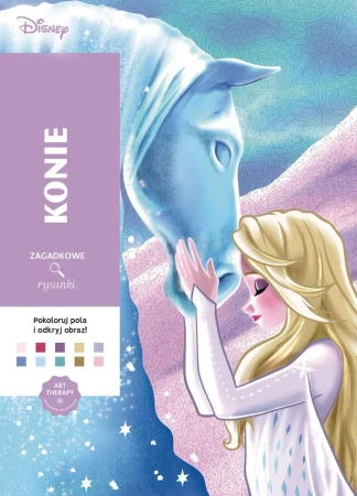 Konie. Kolorowanka antystresowa. Disney. Zagadkowe rysunki - Sophie Marie