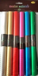 Folia aluminiowa tłoczona w gwiazdki 25x35cm - Galeria Hobby