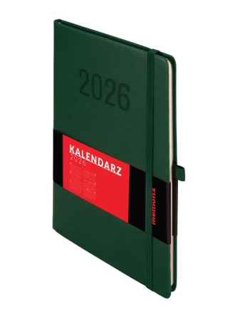 Kalendarz 2026 A5 Memofix TDW zielony - -