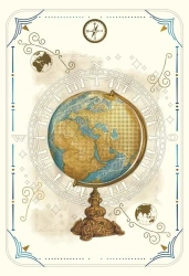 Karnet 12x18cm + koperta Globus - DaVinci