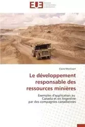 Le développement responsable des ressources minières - MERCKAERT-C