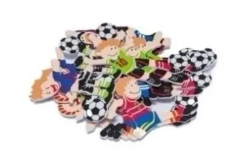 Naklejki z pianki football 18szt - Brewis