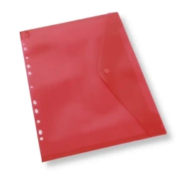 Teczka A4 kopertowa z europerforacją czerwona - Penword