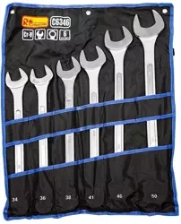 C6346 KLUCZE PŁ.-OCZK. 34-50 MM 6 ELEM - RICHMANN