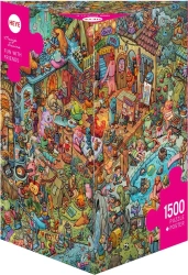 Puzzle 1500 elementów. Zabawa z przyjaciółmi, Tiruna + plakat