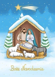 Karnet B6 Boże Narodzenie Szopka - Henry