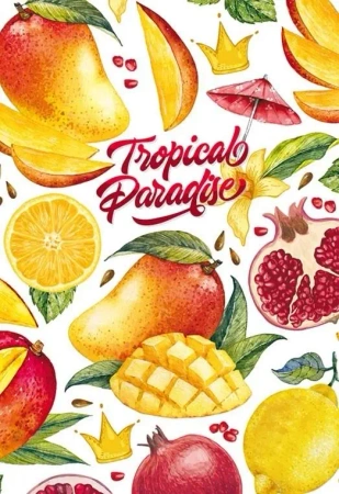 Notatnik ozdobny 128x165/64K linia Owoce egzotyka - Fresh