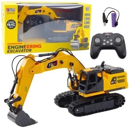 Koparka gąsienicowa RC z dźwiękiem - Leantoys