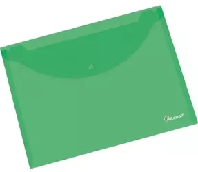 Teczka kopertowa A4 transparentna zielona - Titanum