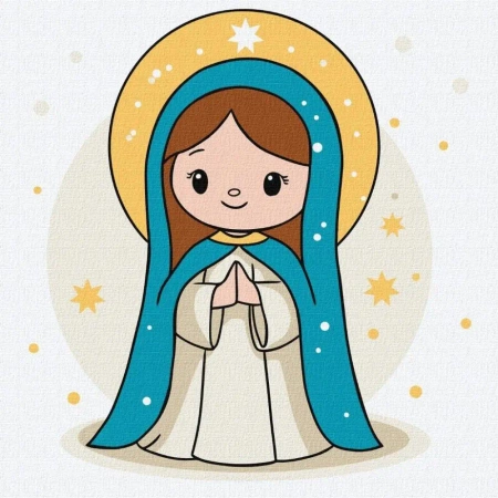 Malowanie po numerach - Miłosierdzie 25x25cm - Ideyka