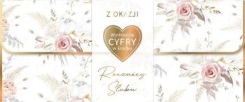 Karnet Rocznica Ślubu wymienne cyfry - Armin Style