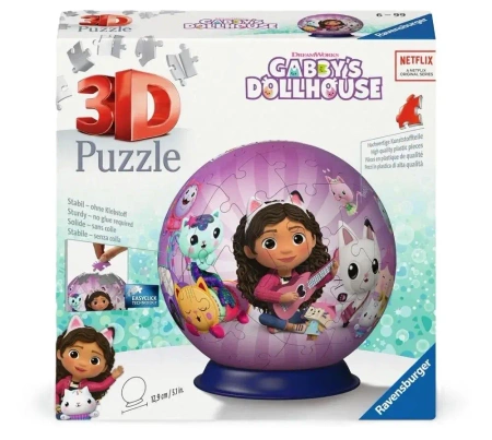 Puzzle 3D Kula: Koci Domek Gabi - Ravensburger