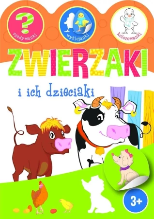 Zwierzaki i ich dzieciaki. Zgadywanki, wyklejanki - Ewa Gorzkowska-Parnas
