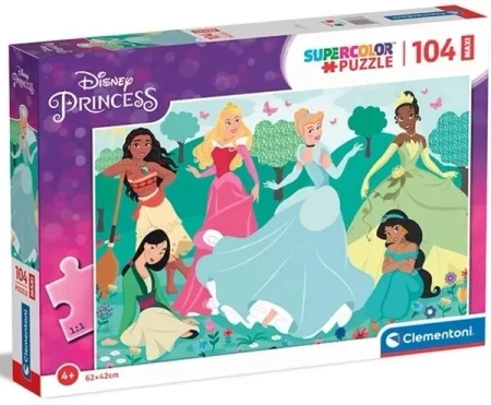 Puzzle 104 Maxi Super Kolor Princess - Clementoni