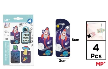 Zakładki magnetyczne Kosmos 4szt - MP Main Paper