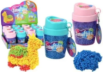 Squishy kulki styropianowe w kubku niebieski - Leantoys