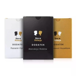 Komplet trzech dodatków do Gra w Relacje