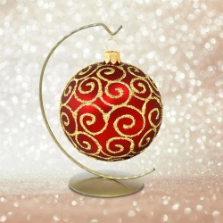 Stojak na bombkę dekorowaną złoty - Arpex