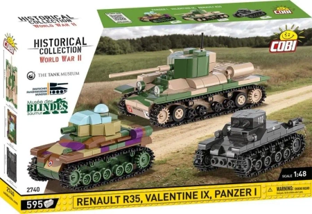 Historical Collection Renault R35,Valentine IX .. - Cobi