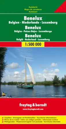 Belgia holandia luksemburg mapa 1:500 000 - Opracowanie zbiorowe