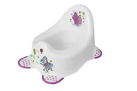 Nocnik antypoślizgowy Hippo biały