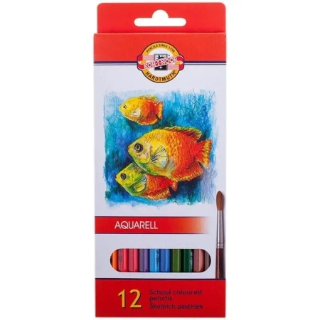 Kredki akwarelowe 3716/K 12 kolorów MIX - Koh-I-Noor