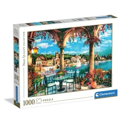 Puzzle 1000 HQ Balcony View Of Lake Como - Clementoni